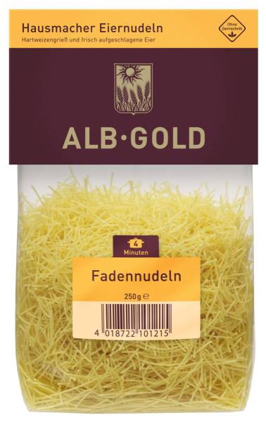 TWNU0046 Nudeln Alb-Gold Fadennudeln KT = 20 x 250 g #10121
