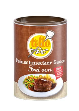 GESO0157 Tellofix Feinschmecker Sauce 2,1 L o. Zusätze KT=12 Dosen mit je 200 g