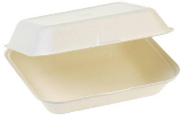 UVPA0115 Zuckerrohr Food Box mit Klappdeckel 1-teilig 23,5x19,5x7,5cm PK=125 Stk
