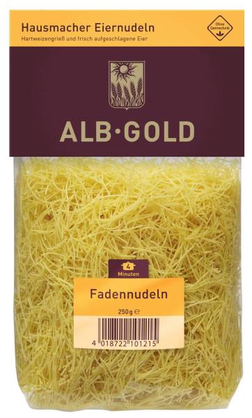 TWNU0086 Nudeln Alb-Gold Fadennudeln KT = 12 x 500 g
