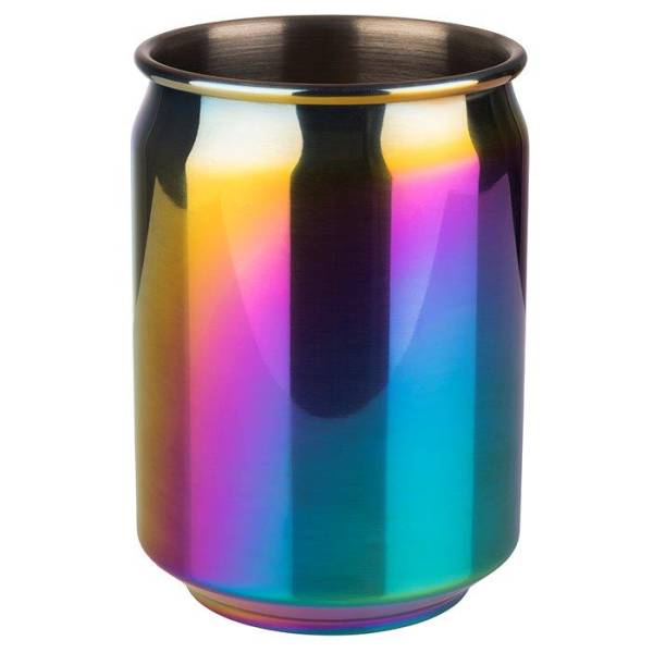 GBAP1287 Becher COOL Edelstahl Rainbow-Look D=7,5 cm, H=10,5 cm 0,35 l