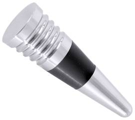 CNCO1278 Flaschenverschluss aus Edelstahl mit Gummiring D= 2,8 cm, H= 8,5 cm