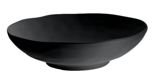 GBAS0494 Schale- Zen- Melamin, schwarz D= 31 cm, H=8,5 cm