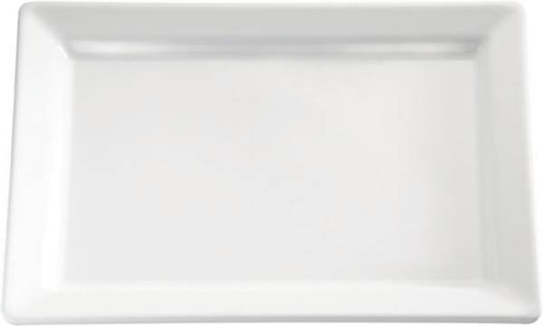 GBAS0453 Melamin Tablett Sushi Pure weiß 35,5 x 18 cm Höhe= 3 cm