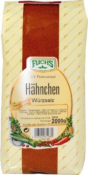 GEFU0002 Fuchs Hähnchen-Würzsalz Packung = 2 kg