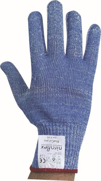 BEHA0067 Schnittschutzhandschuh blau- orange Niroflex Bluecut Pro Größe XL