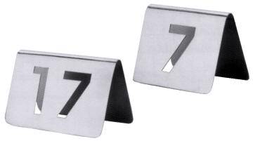 CNCO3682 Tischnummernschilder 25-36 mit ausgestanzten Ziffern