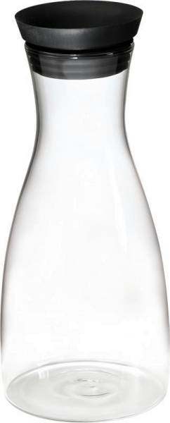 GBAP0611 Glas-Karaffe mit Silikondeckel D= 9,5 cm, H= 29 cm, 1,0 Liter