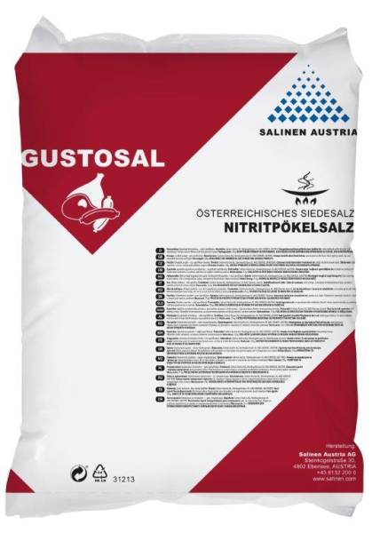 H1SA0026 Pökelsalz jodiert Gustosal NPS 0,4-0,5% Nitrit Sack 25 kg