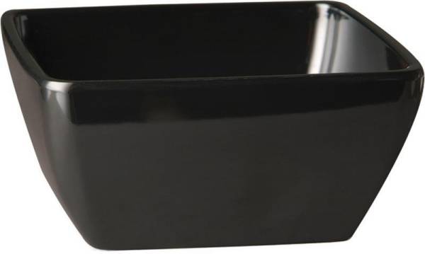 GBAS0044 Schale Pure Color Melamin, schwarz 19 x 19 cm, H= 9 cm, 1,50 Liter