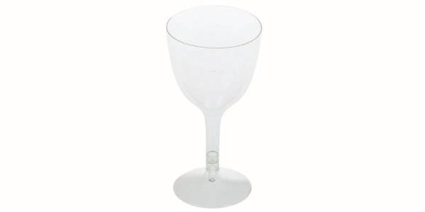 UVPA0237 Weinglas aus PLA 100 ml geeicht 2-teilig 7,2x11x3 cm PK= 21 Stk