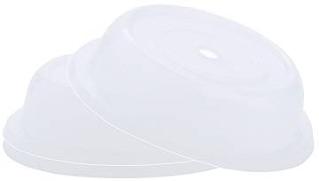 CNCO0201 Tellerglocke transparent-weiß D= 26,5 cm, H= 6 cm