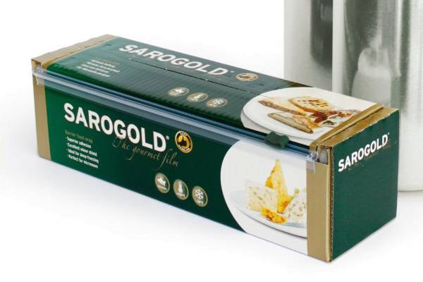 KPFO0063 Sarogold 30 cm in Spenderbox Spezialfolie für Käse Rolle= 300lfm