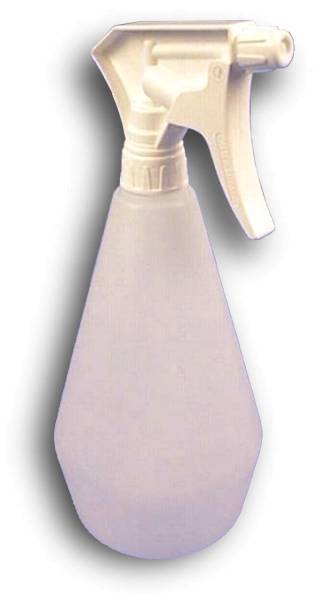 RMSW0062 Sprühflasche 1,1 L weiß mit Spraykopf Kunststoff