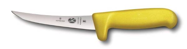 MEFI0026 Ausbeinmesser Fibrox 12 cm flexibel gebogene Klinge, Griff gelb
