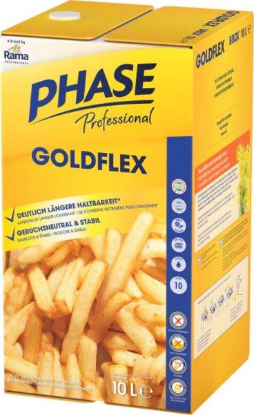 OFOL0056 PHASE Professional Goldflex flüssiges Frittieröl 10L Bag in Box