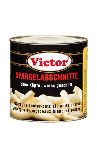 KOGM0045 Victor Spargelabschnitte mit Köpfen Dose = 3100 ml (1850g ATG)
