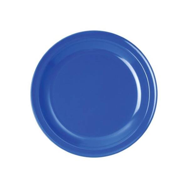 KSWA0065 Teller flach COLORA Kunststoff blau D= 235 mm, Pack= 5 Stk