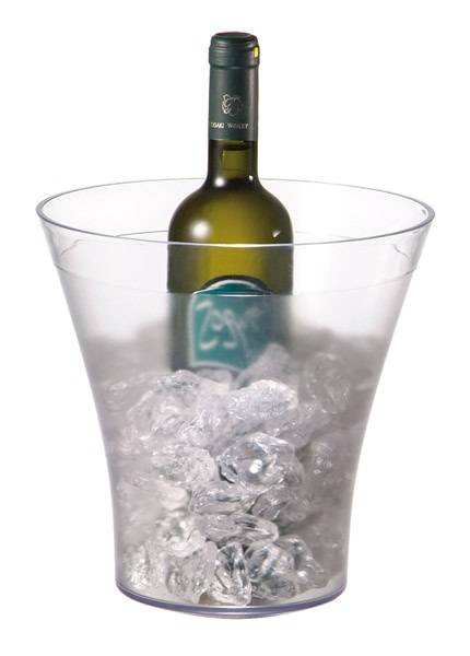 GBAP0127 Wein-/ Sektkühler transparent gefrostet D= 22/ 14 cm, H= 23 cm