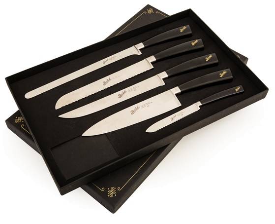 MEBE0048 Berkel Elegance Chef-Messer Set schwarz 5-tlg.