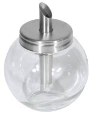 CNCO0738 Zuckerspender Glas m. Dosier-Rohr 0,225 L, D=8,5 cm, Höhe= 12 cm