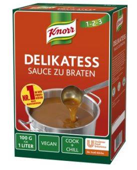 KOUN0001 Knorr Delikatess Sauce zu Braten Karton= 2 x 3 kg