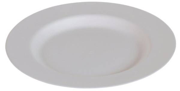 UVPA0070 Zuckerrohr Teller Elegance weiß flach D=27 cm, T=1,9 cm PK=50 Stk