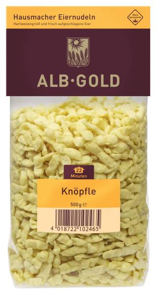 TWNU0071 Nudeln Alb-Gold Knöpfle KT = 12 x 500 g #10246