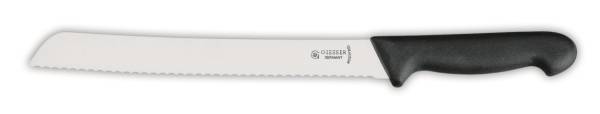 MEGI0274 Giesser Brotmesser 8355-24 w 24 cm Wellenschliff schw. Griff