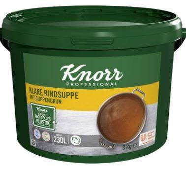 GEUN0017 Knorr klare Rindsuppe mit Suppengrün Eimer= 5 kg