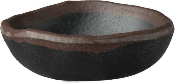 GBAS0272 Schale Marone schwarz Melamin 0,05L D= 8,5 cm H= 2,5 cm m. braunem Rand