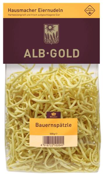 TWNU0011 Nudeln Alb-Gold Bauernspätzle KT = 12 x 500 g #10204