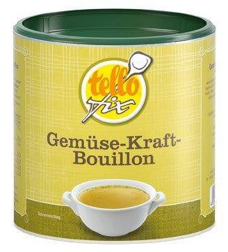 GESO0146 Tellofix Gemüse-Kraft Bouillon 17 L o. Zusätze KT=12 Dosen mit je 340 g