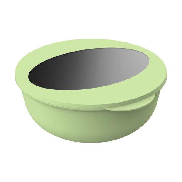 GBTR0125 Food-Bowl ToGo grün m. Deckel 2200 ml D= 17,2 cm H=8,2 cm