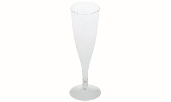 UVPA0236 Sektglas aus PLA 100 ml geeicht 2-teilig 5,5x15x3 cm PK= 27 Stk