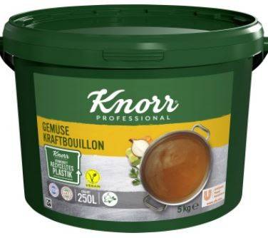 GEUN0014 Knorr Gemüse Kraftbouillon mit Suppengrün Eimer= 5 kg