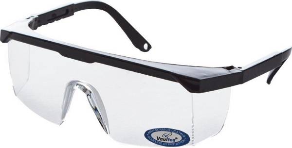 BESO0153 Vollsicht-Schutzbrille schwarz aus Kunststoff
