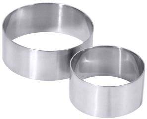 CNCO1515 Mousse Ring D= 6,8 cm, H= 3,5 cm Edelstahl, Set= 2 Stück