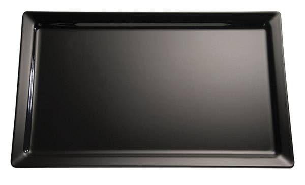 GBAS0757 Melamin Tablett -Pure- schwarz 60x20x3 cm