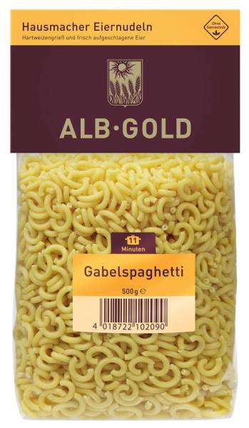 TWNU0007 Nudeln Alb-Gold Gabelspaghetti KT = 12 x 500 g #10209