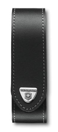MESO0155 Leder-Gürteletui schwarz mit Klettverschluss für L= 130mm