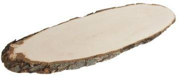 CNCO3091 Rindenbrett 50-60 cm natürliche Baumscheibe aus Esche