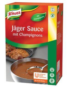 KOUN0012 Knorr Jäger Sauce mit Champignons Karton= 2 x 3 kg
