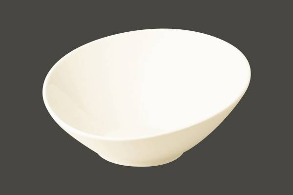 GLRA0272 Buffet Schale asymmetrisch Ivoris white Ø 21.5 H10.5cm 65cl