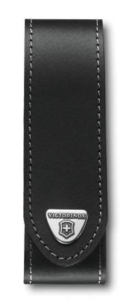 MESO0156 Leder-Gürteletui schwarz mit Klettverschluss für L=130mm
