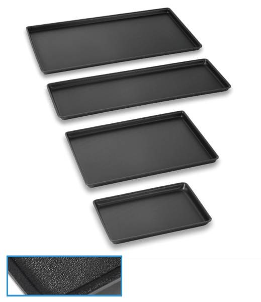 KSAR0213 Strukturierte Platten schwarz 60x40x2 cm